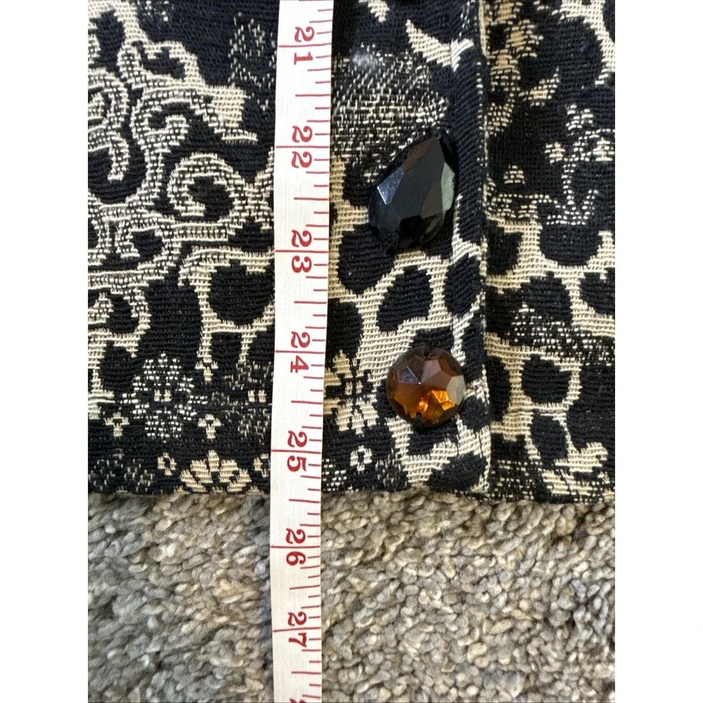 Draper's Studio Women's Jacket Multicolor with Gem Detail Petites Size L